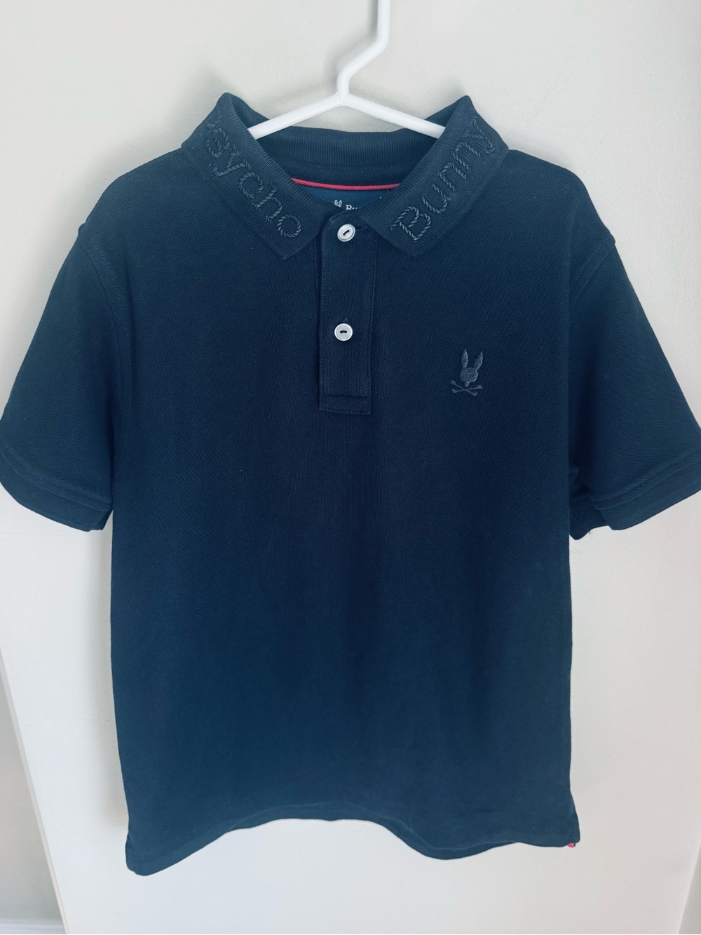 Psycho Bunny Youth Black Polo Size Medium